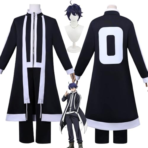 bbganlian Anime Tougen Anki Ichinose Shiki Cosplay Kostüm Outfit Homare Byobugaura Rollenspiel Uniform Komplettes Set Halloween Party Karneval Dress Up Anzug mit Perücke für Männer (L) von bbganlian