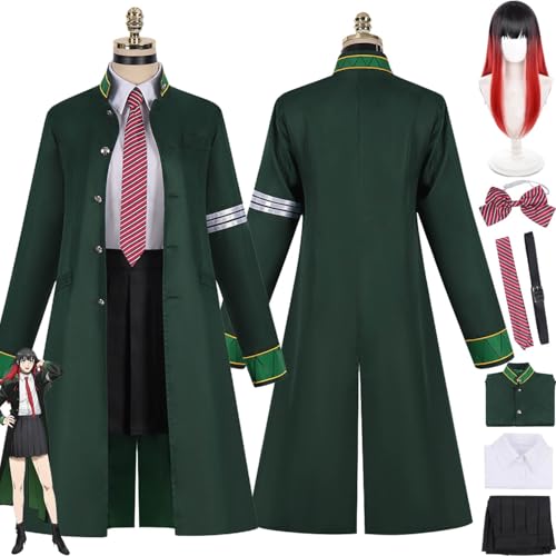 bbganlian Anime Wind Breaker Tsubakino Tasuku Cosplay Kostüm Outfit Hayato Suo Rollenspiel Uniform Komplettes Set Halloween Party Karneval Dress Up Anzug mit Perücke für Frauen (XL) von bbganlian