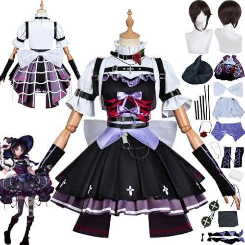 bbganlian Identity V Emma Woods Neue Haut Cosplay Kostüm Outfit Spiel Charakter Uniform Komplettes Set Halloween Karneval Party Dress Up Anzug mit Perück Hut Brille für Frauen (XL) von bbganlian