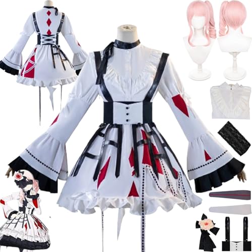 bbganlian Project Sekai Colorful Stage Akiyama Mizuki Cosplay Kostüm Outfit Spiel Charakter Uniform Komplettes Set Halloween Karneval Party Dress Up Anzug mit Perücke für Frauen (S) von bbganlian