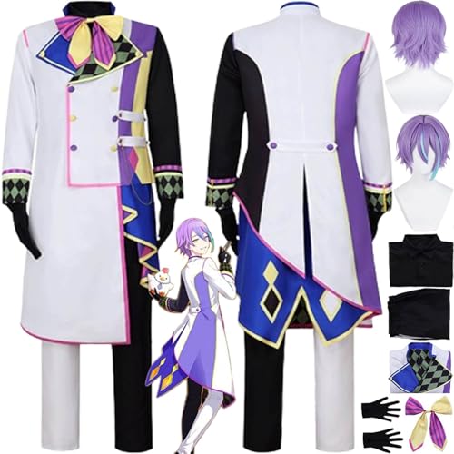 bbganlian Project Sekai Colorful Stage Kamishiro Rui 3 Jubiläum Cosplay Kostüm Outfit Spielcharakter Uniform Komplettes Set Halloween Party Dress Up Anzug mit Perücke für Männer (XL) von bbganlian