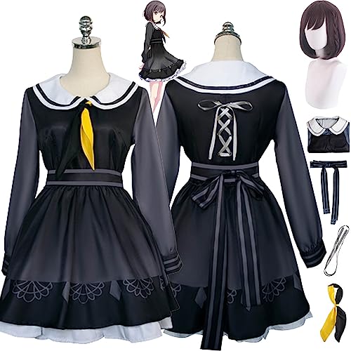 bbganlian Projekt Sekai Bunte Bühne Shinonome Ena Cosplay Kostüm Outfit Spiel Charakter Uniform Komplettes Set Halloween Karneval Party Dress Up Anzug mit Perücke für Frauen (XXXL) von bbganlian
