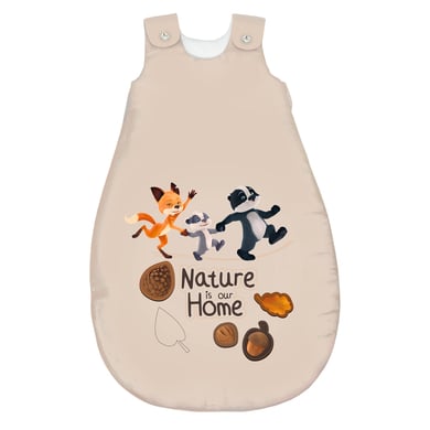 bebella vital Ganzjahresschlafsack Mama Fuchs & Papa Dachs Naturell von bebella vital