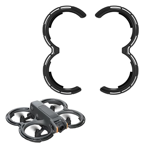 Avatar 2 Propellerschutz für DJI Avata 2,2 Stück Propeller Guard Protector,Stoßdämpfende Anti-Fall-Abdeckung,Drohne Rückenschutzplatte Abdeckung Case Kompatibel für DJI Avata 2 Fly More Combo(Schwarz) von bechoanigel