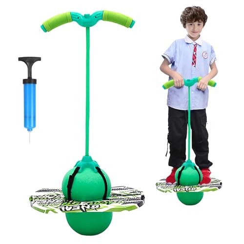 Pogo Stick für Kinder,Pogo mit Griffen,100KG ausgeglichen und koordiniert Bouncing,Griffe sind verstellbar Ausgestattet für Kinder und Erwachsene,Die zum Trainieren der Gleichgewichtsfähigkeit (Grün) Pogo Stick für Kinder,Pogo mit Griffen,100KG ausgeglichen und koordiniert Bouncing,Griffe sind verstellbar Ausgestattet für Kinder und Erwachsene,Die zum Trainieren der Gleichgewichtsfähigkeit (Grün) von bechoanigel
