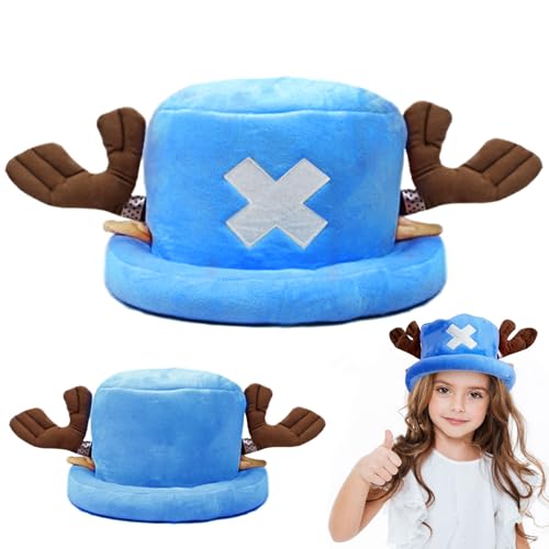 bechoanigel One Piece Chopper-Mütze, Blau Anime Cosplay Hut, Kawaii Anime Mütze, Süße Hüte Warm und Bequem, Cosplay Party Geburtstag Plüschmütze, Winterplüschmütze für Erwachsene und Kinder bechoanigel One Piece Chopper-Mütze, Blau Anime Cosplay Hut, Kawaii Anime Mütze, Süße Hüte Warm und Bequem, Cosplay Party Geburtstag Plüschmütze, Winterplüschmütze für Erwachsene und Kinder von bechoanigel