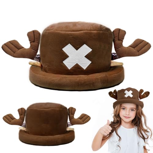 bechoanigel One Piece Chopper-Mütze, Braun Anime Cosplay Hut, Kawaii Anime Mütze, Süße Hüte Warm und Bequem, Cosplay Party Geburtstag Plüschmütze, Winterplüschmütze für Erwachsene und Kinder bechoanigel One Piece Chopper-Mütze, Braun Anime Cosplay Hut, Kawaii Anime Mütze, Süße Hüte Warm und Bequem, Cosplay Party Geburtstag Plüschmütze, Winterplüschmütze für Erwachsene und Kinder von bechoanigel