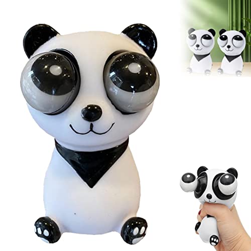 behound Decompression Toys - Eye-Popping, Squeezy Panda Toys with Pop Out Eyes, Panda Novelty Funny Decompression Toy, Pop-On-It Squeeze Eyeball Panda Fidget Toy (1 Pcs) von behound