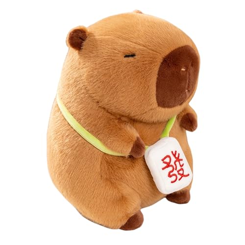 Capibara-Plüschtier, realistisches Kapibar-Plüschtier mit Würstchen-Kreatur, umarmbares Plüschtier, bequem und exquisit, Capbara-Puppe für Geschenk für Geburtstagsfeiern für Kinder Capibara-Plüschtier, realistisches Kapibar-Plüschtier mit Würstchen-Kreatur, umarmbares Plüschtier, bequem und exquisit, Capbara-Puppe für Geschenk für Geburtstagsfeiern für Kinder von bellv
