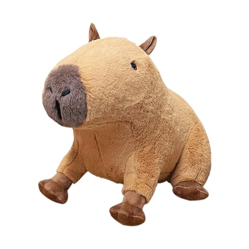Capibara-Plüschtier, realistisches Kapibar-Plüschtier mit Würstchen-Kreatur, umarmbares Plüschtier, bequem und exquisit, Capbara-Puppe für Geschenk für Geburtstagsfeiern für Kinder Capibara-Plüschtier, realistisches Kapibar-Plüschtier mit Würstchen-Kreatur, umarmbares Plüschtier, bequem und exquisit, Capbara-Puppe für Geschenk für Geburtstagsfeiern für Kinder von bellv