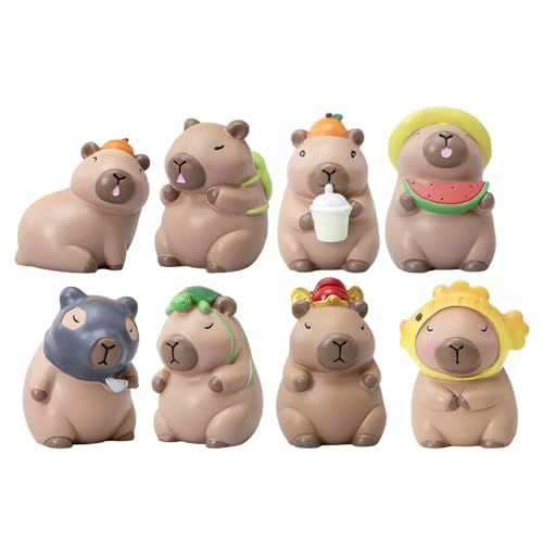 Capybara Plüschtier, Cartoon-Kapybara-Ornamental-Modell, langlebig und charmant Capybara-Figur, realistisches Spielzeug für Kinder, Geschenk für Tierliebhaber von bellv