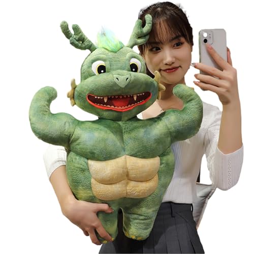 bellv Drache Plüschtier 2024 - 25 Zoll Chinesisches Sternzeichen Muskel Drachenplüsch - Plüsch Maskottchen Muskel Drache 2024 Puppe Maskottchen Sternzeichen Plüschtier Drachenmuskel Drache bellv Drache Plüschtier 2024 - 25 Zoll Chinesisches Sternzeichen Muskel Drachenplüsch - Plüsch Maskottchen Muskel Drache 2024 Puppe Maskottchen Sternzeichen Plüschtier Drachenmuskel Drache von bellv