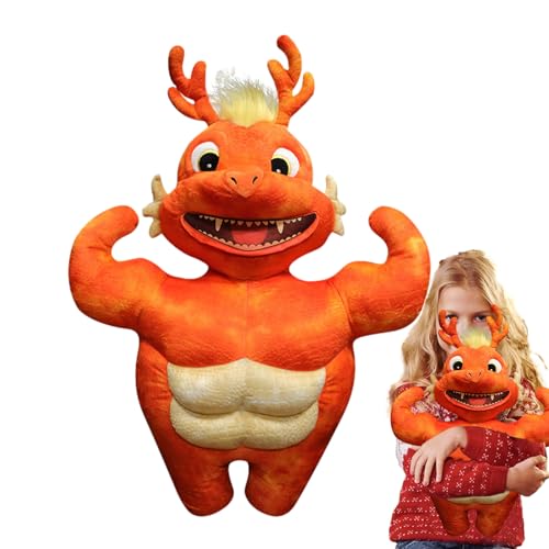 bellv Plüschpuppe Chinesischer Drache, 25 Zoll chinesisches Sternzeichen Muskel Drache, Plüschtier Drache, chinesisches Tier Puppenspielzeug für Frühlingsfest bellv Plüschpuppe Chinesischer Drache, 25 Zoll chinesisches Sternzeichen Muskel Drache, Plüschtier Drache, chinesisches Tier Puppenspielzeug für Frühlingsfest von bellv