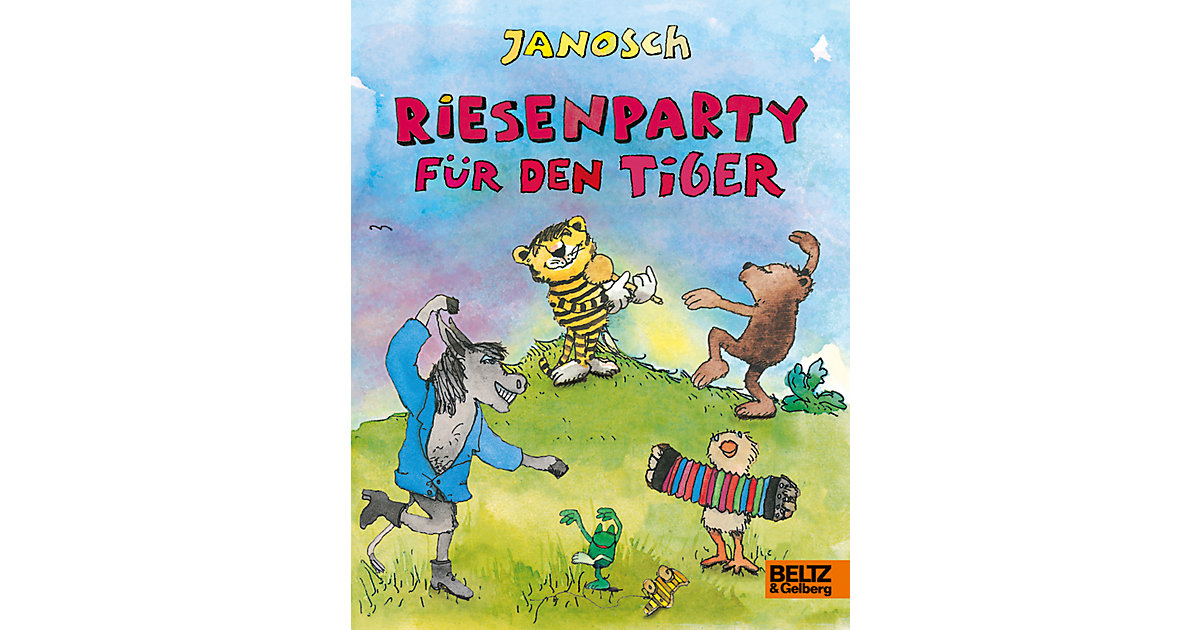 Buch - Janosch - Riesenparty den Tiger (Pappe)  Kleinkinder von beltz verlag