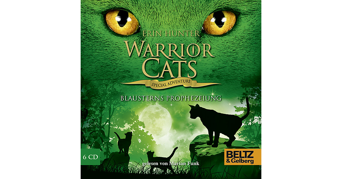 Warrior Cats - Special Adventure: Blausterns Prophezeiung, 6 Audio-CDs Hörbuch von beltz verlag