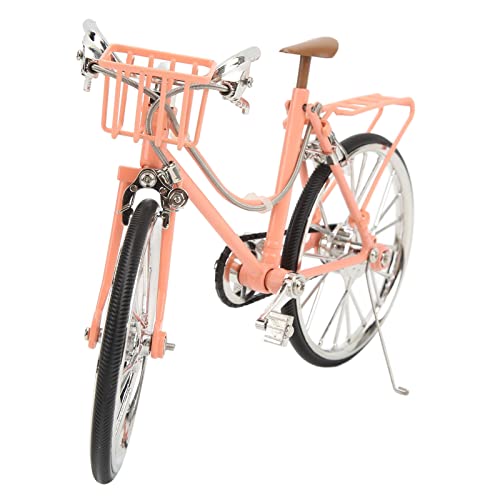 belupai Rosa Fahrradmodell-Ornament, Abnehmbares 1:10-Modell, 3D-Automodell-Fahrradornament, Retro-Stil, Klassisches Fahrradspielzeug für Jedes Alter Zur Sammlungsdekoration von belupai