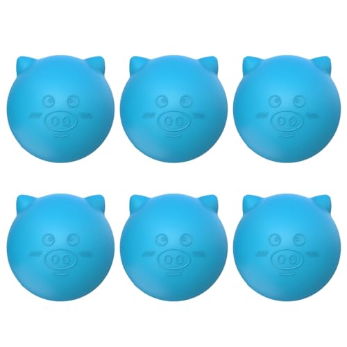 bephible Wasserspielball für Kinder, wiederverwendbar, Silikon, Tierform, nachfüllbar, blaue Katze, 6 Stück von bephible