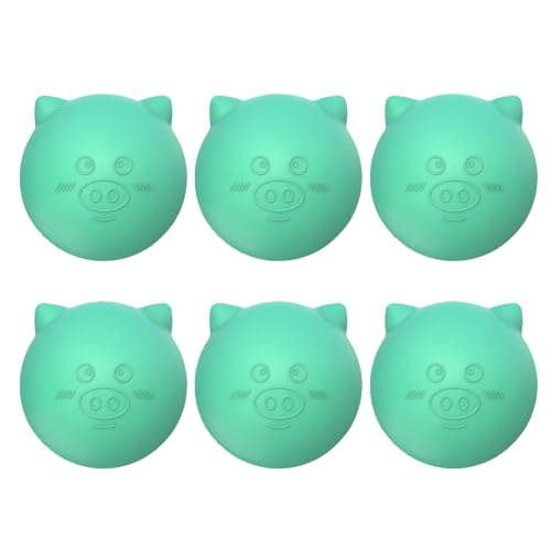 bephible Wasserspielball für Kinder, wiederverwendbar, Silikon, Tierform, nachfüllbar, grüne Katze, 6 Stück von bephible
