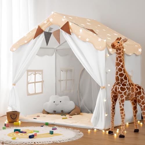 besrey 2 IN 1 Kinderzelt, Kinder Spielhaus Indoor mit Matte und Lichtern, Kinder Bettzelt,Spielzelt für Drinnen,Prinzessin Zelt, Kinderspielhaus, Kuschelecke Kinderzimmer Dekor ab 3 Jahre besrey 2 IN 1 Kinderzelt, Kinder Spielhaus Indoor mit Matte und Lichtern, Kinder Bettzelt,Spielzelt für Drinnen,Prinzessin Zelt, Kinderspielhaus, Kuschelecke Kinderzimmer Dekor ab 3 Jahre von besrey
