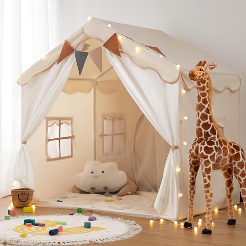 besrey 2 IN 1 Kinderzelt, Kinder Spielhaus Indoor mit Matte und Lichtern, Kinder Bettzelt,Spielzelt für Drinnen,Prinzessin Zelt, Kinderspielhaus, Kuschelecke Kinderzimmer Dekor ab 3 Jahre beige besrey 2 IN 1 Kinderzelt, Kinder Spielhaus Indoor mit Matte und Lichtern, Kinder Bettzelt,Spielzelt für Drinnen,Prinzessin Zelt, Kinderspielhaus, Kuschelecke Kinderzimmer Dekor ab 3 Jahre beige von besrey