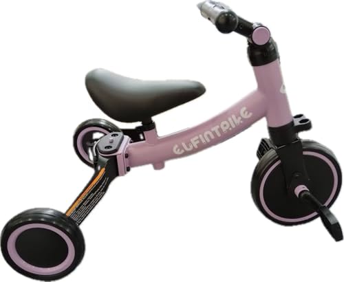 besrey 5 in 1 Laufräder Laufrad Kinderdreirad Dreirad Lauffahrrad Lauflernhilfe für Kinder ab 1 Jahre bis 4 Jahren (Dunkelviolett) von besrey