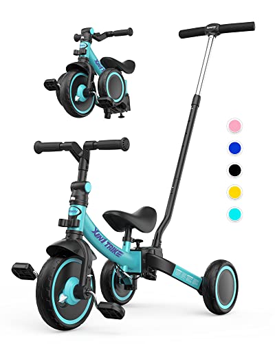 besrey 7 in 1 Kleinkind-Dreirad mit Lenkschiebegriff für 1-5 Jahre, faltbares Laufräder, Kleinkind-Fahrrad mit Radkupplung, größere Räder, abnehmbare Pedale, höhenverstellbarer Sitz,Grün besrey 7 in 1 Kleinkind-Dreirad mit Lenkschiebegriff für 1-5 Jahre, faltbares Laufräder, Kleinkind-Fahrrad mit Radkupplung, größere Räder, abnehmbare Pedale, höhenverstellbarer Sitz,Grün von besrey