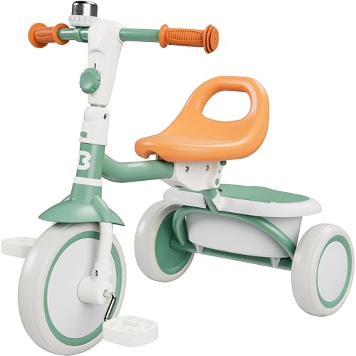 besrey Kleinkinder-Dreirad mit Klingel, Kinderdreirad Alter 18 Monate bis 5 Jahre, Kleinkinderfahrrad für 2-4-Jährige, Geschenke & Spielzeug für Jungen & Mädchen, Grün besrey Kleinkinder-Dreirad mit Klingel, Kinderdreirad Alter 18 Monate bis 5 Jahre, Kleinkinderfahrrad für 2-4-Jährige, Geschenke & Spielzeug für Jungen & Mädchen, Grün von besrey