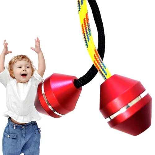 Finger-Yo-Yo-Legierungsspielzeug, cooles Spielzeug mit 1 Schnur und 2 Perlen aus Aluminiumlegierung, 1-String-Fingerspitzenspielzeug, tragbares Finger-Entspannungs-Yo-Yo-Spielzeug, multifunktionales F von bevog