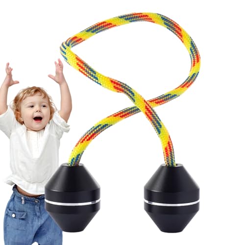 Finger-Yo-Yo-Legierungsspielzeug, cooles Spielzeug mit 1 Schnur und 2 Perlen aus Aluminiumlegierung, 1-String-Fingerspitzenspielzeug, tragbares Finger-Entspannungs-Yo-Yo-Spielzeug, multifunktionales F von bevog