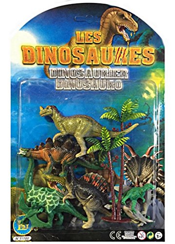 10 kleine Dinosaurier Figur 6 bis 10 CM TOY von bg