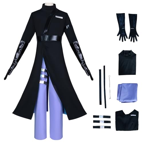 bi bi hou Alien Stage Ivan Cosplay Kostüm Komplettes Set mit Perücke Anime Alien Stage Cosplay Verkleidung Ivan Uniform Halloween Karneval Party Bühnenauftritt Kostüm Erwachsene von bi bi hou