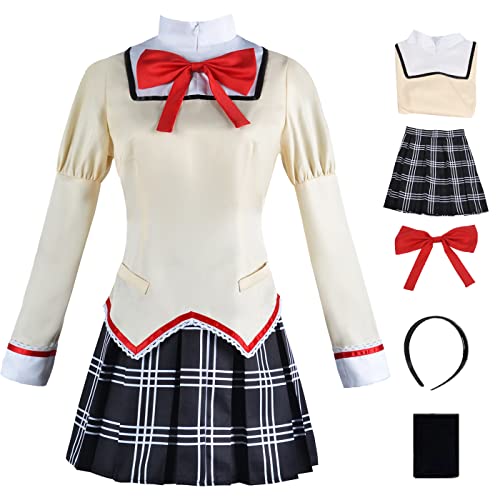 bi bi hou Anime Puella Magi Madoka Magica Cosplay Kostüm Set Kaname Madoka/Akemi Homura/Tomoe Mami/Miki Sayaka/Sakura Kyouko Cosplay Schule Uniform Kleid Halloween Karneval Verkleidung bi bi hou Anime Puella Magi Madoka Magica Cosplay Kostüm Set Kaname Madoka/Akemi Homura/Tomoe Mami/Miki Sayaka/Sakura Kyouko Cosplay Schule Uniform Kleid Halloween Karneval Verkleidung von bi bi hou