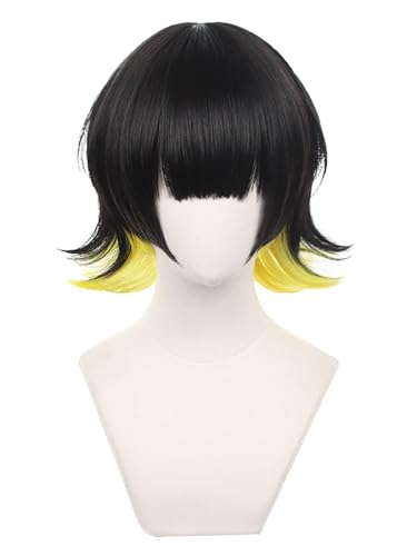 bi bi hou Blue Lock Bachira Meguru Cosplay Perücke Schwarz Gelb Kurze Anime Blue Lock Verkleidung Bachira Meguru Wig Halloween Karneval Party Kostüm Zubehör Anime Perücke Erwachsene bi bi hou Blue Lock Bachira Meguru Cosplay Perücke Schwarz Gelb Kurze Anime Blue Lock Verkleidung Bachira Meguru Wig Halloween Karneval Party Kostüm Zubehör Anime Perücke Erwachsene von bi bi hou