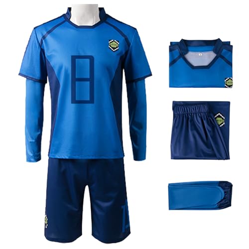 bi bi hou Blue Lock Cosplay Bachira Meguru Kostüm Trikot Set Oberteil Shorts und Socken Blue Lock Bachira Meguru Uniform Football Jersey Weihnachten Halloween Karneval Party Sport Kostüm bi bi hou Blue Lock Cosplay Bachira Meguru Kostüm Trikot Set Oberteil Shorts und Socken Blue Lock Bachira Meguru Uniform Football Jersey Weihnachten Halloween Karneval Party Sport Kostüm von bi bi hou