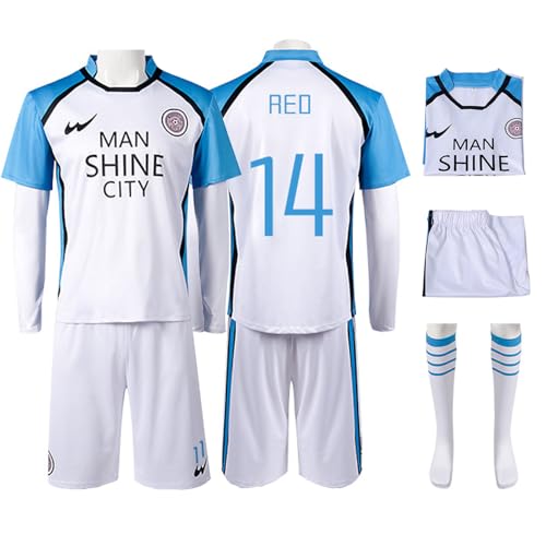 bi bi hou Blue Lock Cosplay Mikage Reo Kostüm Trikot Set Oberteil Shorts und Socken Blue Lock Mikage Reo Uniform Football Jersey Weihnachten Halloween Karneval Party Sport Kostüm bi bi hou Blue Lock Cosplay Mikage Reo Kostüm Trikot Set Oberteil Shorts und Socken Blue Lock Mikage Reo Uniform Football Jersey Weihnachten Halloween Karneval Party Sport Kostüm von bi bi hou