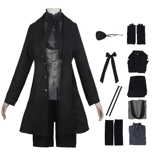 bi bi hou Ciel Cosplay Kostüm Set mit Perücke Anime Kuroshitsuji Verkleidung Ciel Phantomhive Uniform Weihnachten Halloween Karneval Party Bühnenauftritt Kostüm Schwarz Gothic bi bi hou Ciel Cosplay Kostüm Set mit Perücke Anime Kuroshitsuji Verkleidung Ciel Phantomhive Uniform Weihnachten Halloween Karneval Party Bühnenauftritt Kostüm Schwarz Gothic von bi bi hou