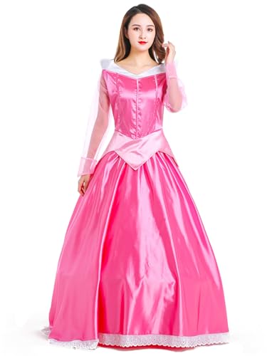 bi bi hou Damen Aurora Prinzessin Kleid Dornröschen Verkleidung Prinzessin Kostüm Rosa Weihnachten Halloween Karneval Party Bühnenauftritt Kostüm für Erwachsene bi bi hou Damen Aurora Prinzessin Kleid Dornröschen Verkleidung Prinzessin Kostüm Rosa Weihnachten Halloween Karneval Party Bühnenauftritt Kostüm für Erwachsene von bi bi hou
