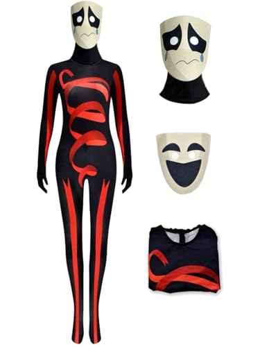 bi bi hou Damen Gangle Cosplay Kostüm Set Jumpsuits und Masken Anime The Amazing Digital Circus Verkleidung Gangle Cosplay Costume Halloween Karneval Party Bühnenauftritt Kostüm für Erwachsene bi bi hou Damen Gangle Cosplay Kostüm Set Jumpsuits und Masken Anime The Amazing Digital Circus Verkleidung Gangle Cosplay Costume Halloween Karneval Party Bühnenauftritt Kostüm für Erwachsene von bi bi hou