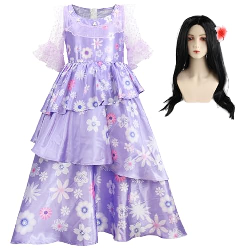 bi bi hou Damen Isabela Kostüm mit Perücke Anime Phantasie Magie Mirabel Isabela Cosplay Verkleidung Princess Kleid Geburtstag Weihnachten Party Halloween Karneval Kostüm Erwachsene bi bi hou Damen Isabela Kostüm mit Perücke Anime Phantasie Magie Mirabel Isabela Cosplay Verkleidung Princess Kleid Geburtstag Weihnachten Party Halloween Karneval Kostüm Erwachsene von bi bi hou