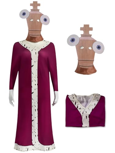 bi bi hou Damen Kinger Cosplay Kostüm mit Maske Anime The Amazing Digital Circus Verkleidung Kinger Cosplay Kleid Halloween Karneval Weihnachten Party Bühnenauftritt Kostüm für Erwachsene bi bi hou Damen Kinger Cosplay Kostüm mit Maske Anime The Amazing Digital Circus Verkleidung Kinger Cosplay Kleid Halloween Karneval Weihnachten Party Bühnenauftritt Kostüm für Erwachsene von bi bi hou
