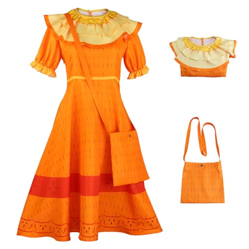 bi bi hou Damen Pepa Madrigal Kostüm mit Tasche Anime Phantasie Magie Mirabel Pepa Cosplay Verkleidung Princess Kleid Geburtstag Weihnachten Party Halloween Karneval Kostüm Erwachsene bi bi hou Damen Pepa Madrigal Kostüm mit Tasche Anime Phantasie Magie Mirabel Pepa Cosplay Verkleidung Princess Kleid Geburtstag Weihnachten Party Halloween Karneval Kostüm Erwachsene von bi bi hou