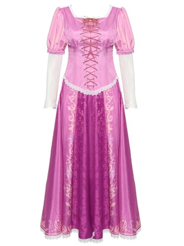 bi bi hou Damen Prinzessin Rapunzel Kleid mit Perücke Rapunzel Cosplay Verkleidung Prinzessin Kostüm Weihnachten Halloween Karneval Party Bühnenauftritt Kostüm für Erwachsene bi bi hou Damen Prinzessin Rapunzel Kleid mit Perücke Rapunzel Cosplay Verkleidung Prinzessin Kostüm Weihnachten Halloween Karneval Party Bühnenauftritt Kostüm für Erwachsene von bi bi hou
