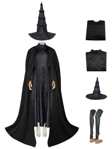 bi bi hou Elphaba Cosplay Kostüm Wicked Hexe Elphaba Verkleidung Hexen Kostüm Elphaba Uniform Schwarz Gothic Weihnachtstag Halloween Karneval Party Bühnenauftritt Kostüm Erwachsene bi bi hou Elphaba Cosplay Kostüm Wicked Hexe Elphaba Verkleidung Hexen Kostüm Elphaba Uniform Schwarz Gothic Weihnachtstag Halloween Karneval Party Bühnenauftritt Kostüm Erwachsene von bi bi hou