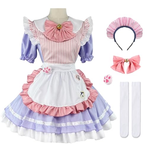 bi bi hou French Maid Dress Damen Anime Outfit Maid Cosplay Kleid Niedliche Lolita Kleid Dienstmädchen Kostüm für Café Restaurant Halloween Karneval Maid Kostüm Komplettes Set Größe S-5XL bi bi hou French Maid Dress Damen Anime Outfit Maid Cosplay Kleid Niedliche Lolita Kleid Dienstmädchen Kostüm für Café Restaurant Halloween Karneval Maid Kostüm Komplettes Set Größe S-5XL von bi bi hou