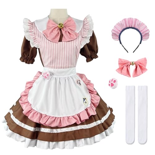 bi bi hou French Maid Dress Damen Anime Outfit Maid Cosplay Kleid Niedliche Lolita Kleid Dienstmädchen Kostüm für Café Restaurant Halloween Karneval Maid Kostüm Komplettes Set Größe S-5XL bi bi hou French Maid Dress Damen Anime Outfit Maid Cosplay Kleid Niedliche Lolita Kleid Dienstmädchen Kostüm für Café Restaurant Halloween Karneval Maid Kostüm Komplettes Set Größe S-5XL von bi bi hou