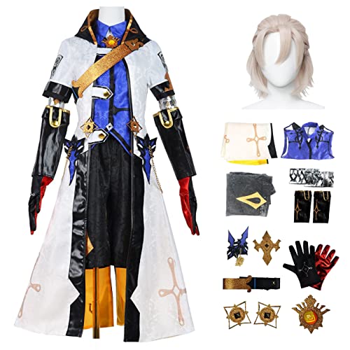 bi bi hou Genshin Impact Albedo Cosplay Kostüm Komplettes Set mit Perücke Genshin Albedo Cosplay Verkleidung Albedo Cosplay Uniform Halloween Karneval Party Bühnenauftritt Kostüm Erwachsene bi bi hou Genshin Impact Albedo Cosplay Kostüm Komplettes Set mit Perücke Genshin Albedo Cosplay Verkleidung Albedo Cosplay Uniform Halloween Karneval Party Bühnenauftritt Kostüm Erwachsene von bi bi hou