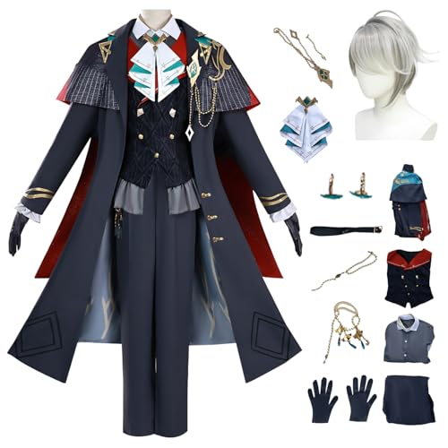 bi bi hou Genshin Impact Alhaitham Cosplay Kostüm Komplettes Set mit Perücke Genshin Cosplay Verkleidung Alhaitham Neue Uniform Halloween Karneval Party Bühnenauftritt Kostüm bi bi hou Genshin Impact Alhaitham Cosplay Kostüm Komplettes Set mit Perücke Genshin Cosplay Verkleidung Alhaitham Neue Uniform Halloween Karneval Party Bühnenauftritt Kostüm von bi bi hou