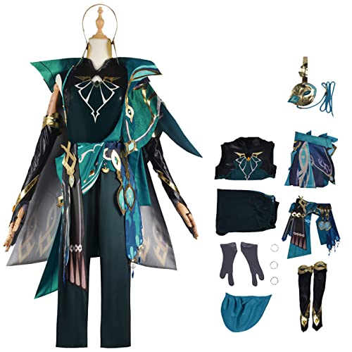 bi bi hou Genshin Impact Alhaitham Cosplay Kostüm Set mit Perücke Genshin Alhaitham Cosplay Verkleidung Alhaitham Cosplay Uniform Halloween Karneval Party Bühnenauftritt Kostüm Erwachsene bi bi hou Genshin Impact Alhaitham Cosplay Kostüm Set mit Perücke Genshin Alhaitham Cosplay Verkleidung Alhaitham Cosplay Uniform Halloween Karneval Party Bühnenauftritt Kostüm Erwachsene von bi bi hou