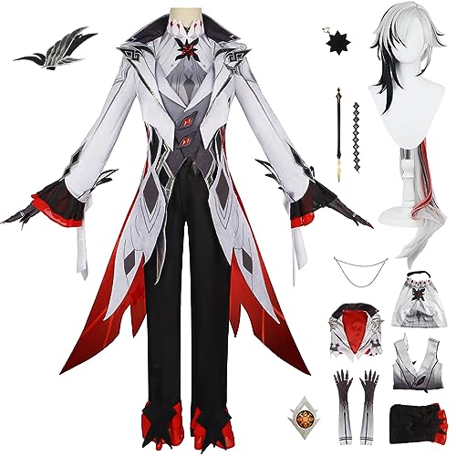 bi bi hou Genshin Impact Arlecchino Cosplay Kostüm Komplettes Set mit Perücke Genshin Arlecchino Cosplay Verkleidung Arlecchino Cosplay Uniform Halloween Karneval Party Bühnenauftritt Kostüm bi bi hou Genshin Impact Arlecchino Cosplay Kostüm Komplettes Set mit Perücke Genshin Arlecchino Cosplay Verkleidung Arlecchino Cosplay Uniform Halloween Karneval Party Bühnenauftritt Kostüm von bi bi hou