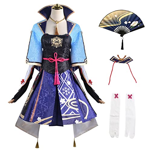 bi bi hou Genshin Impact Ayaka Cosplay Kostüm Komplettes Set mit Perücke Genshin Cosplay Verkleidung Ayaka Cosplay Uniform Halloween Karneval Party Bühnenauftritt Kostüm Erwachsene bi bi hou Genshin Impact Ayaka Cosplay Kostüm Komplettes Set mit Perücke Genshin Cosplay Verkleidung Ayaka Cosplay Uniform Halloween Karneval Party Bühnenauftritt Kostüm Erwachsene von bi bi hou